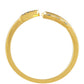 Goldplattierter Silberring mit blauem Diamant