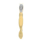 Goldplattierter Silberring mit weißem Diamant