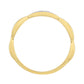 Goldplattierter Silberring mit weißem Diamant