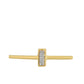 Goldplattierter Silberring mit weißem Diamant