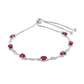 Silberarmband mit Thai Rubin
