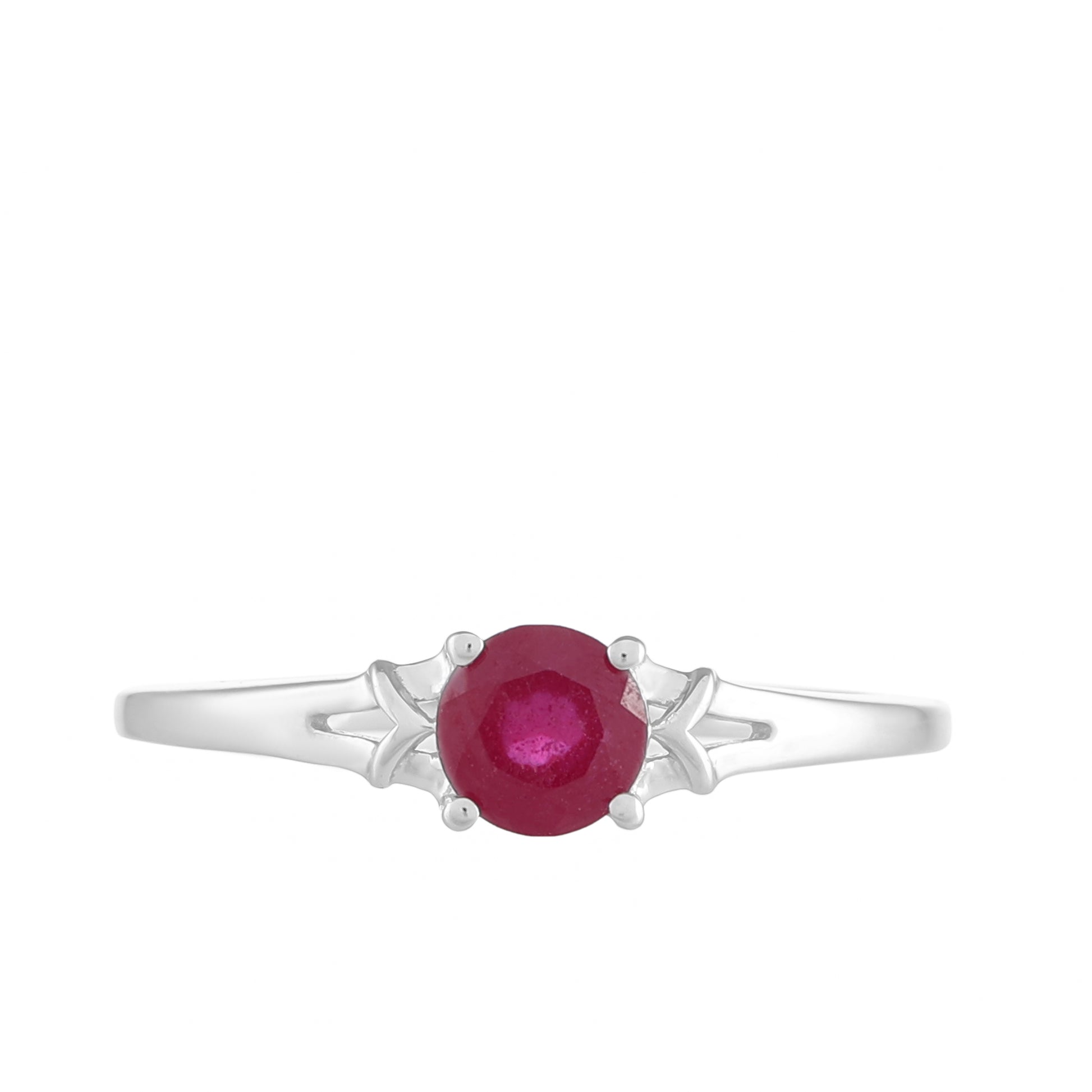 Silberring mit Thai Rubin 1 