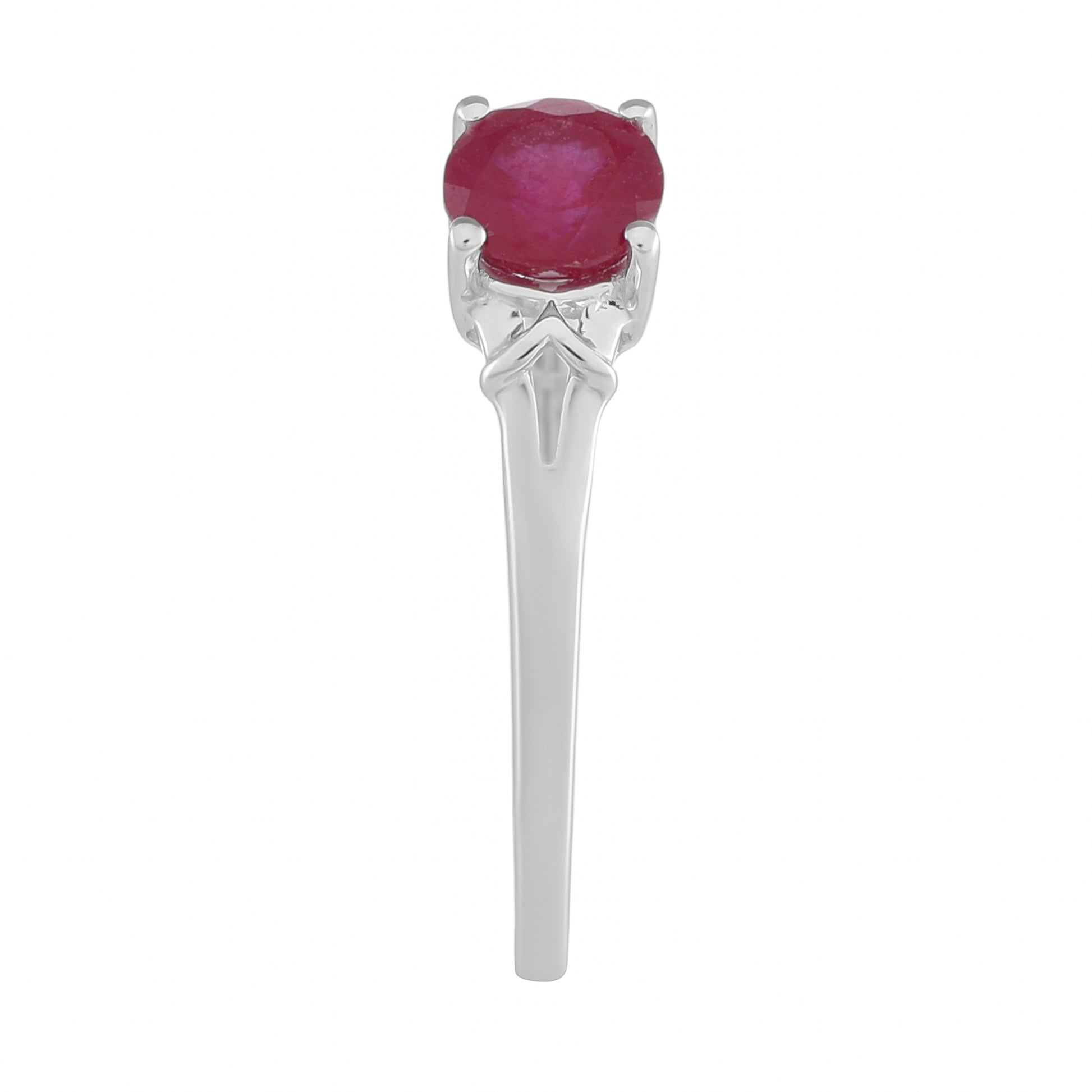 Silberring mit Thai Rubin 3 