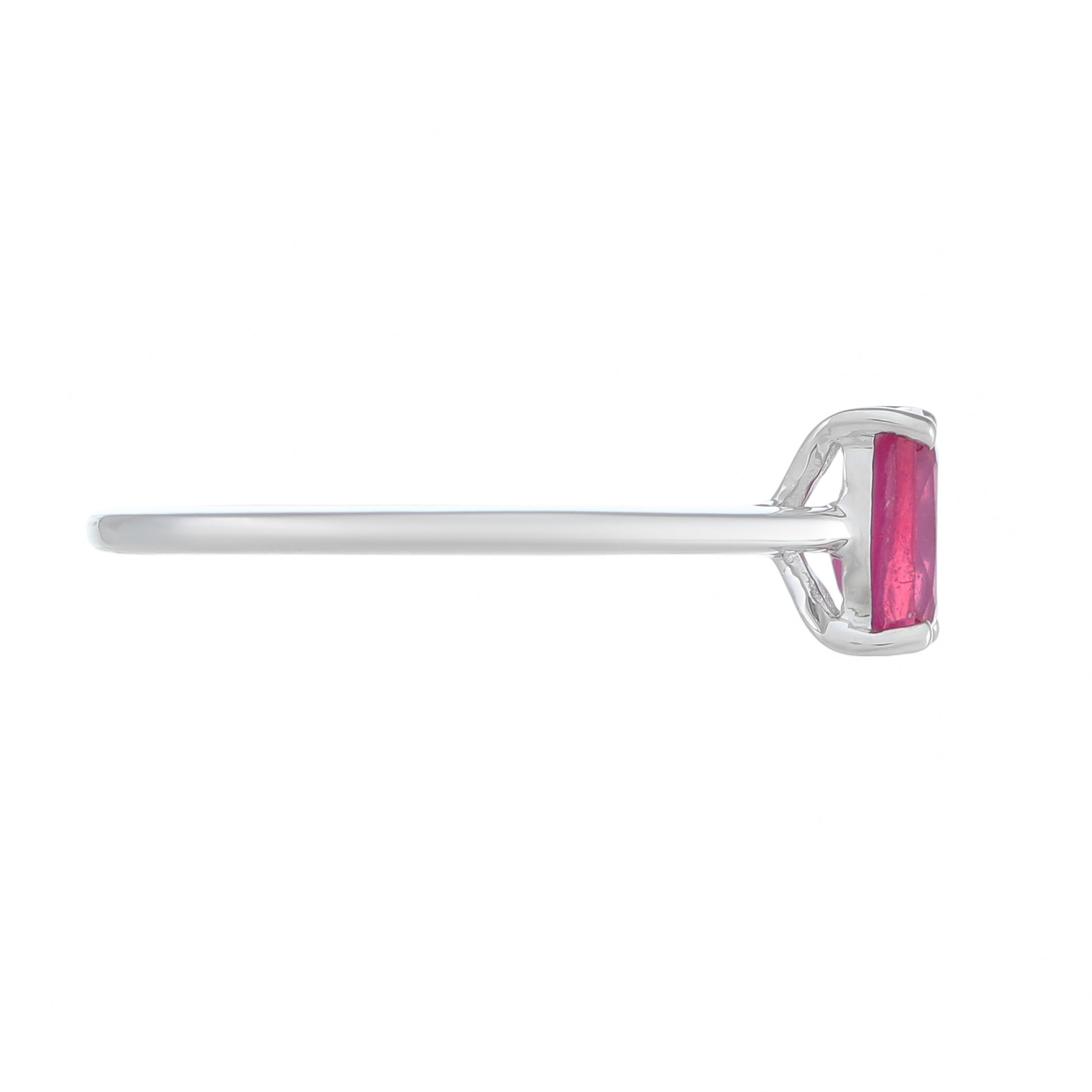Silberring mit Thai Rubin 2 