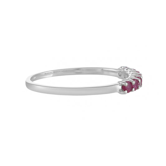 Silberring mit Thai Rubin