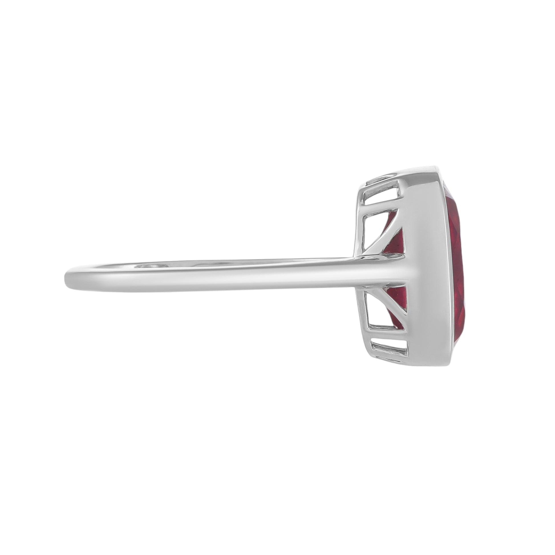 Silberring mit Thai Rubin 2 