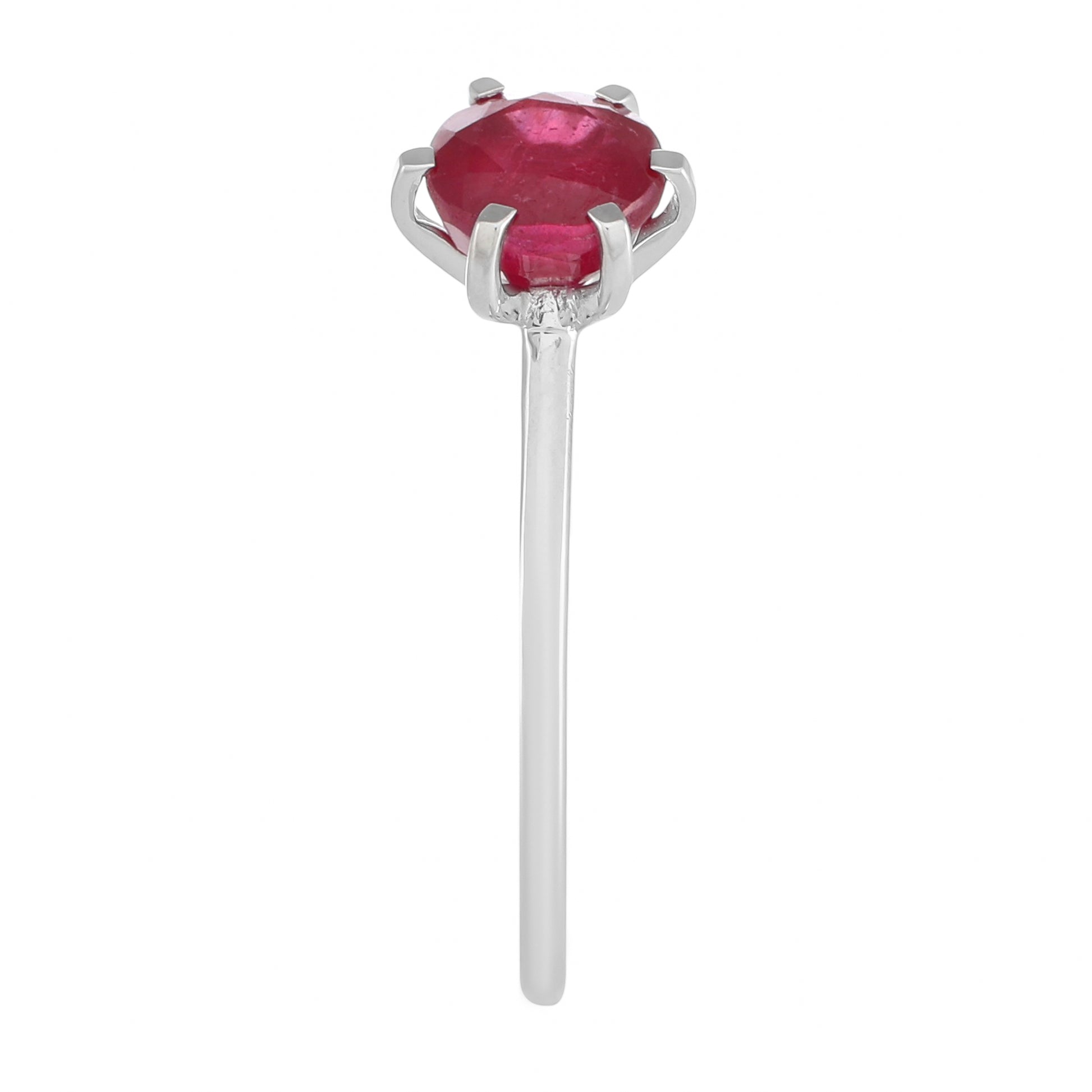 Silberring mit Thai Rubin 3 