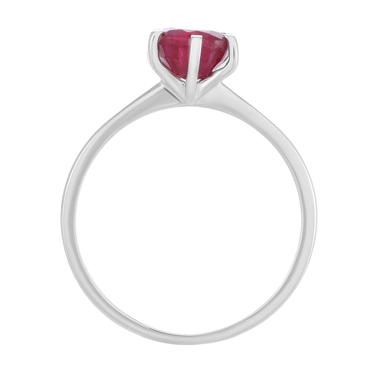 Silberring mit Thai Rubin