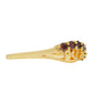 Goldplattierter Silberring mit rotem Diamant