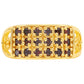 Goldplattierter Silberring mit rotem Diamant