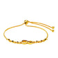Goldplattiertes Silberarmband mit rotem Diamant