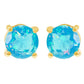 Goldohrringe mit äthiopischem Paraiba-Blauopal