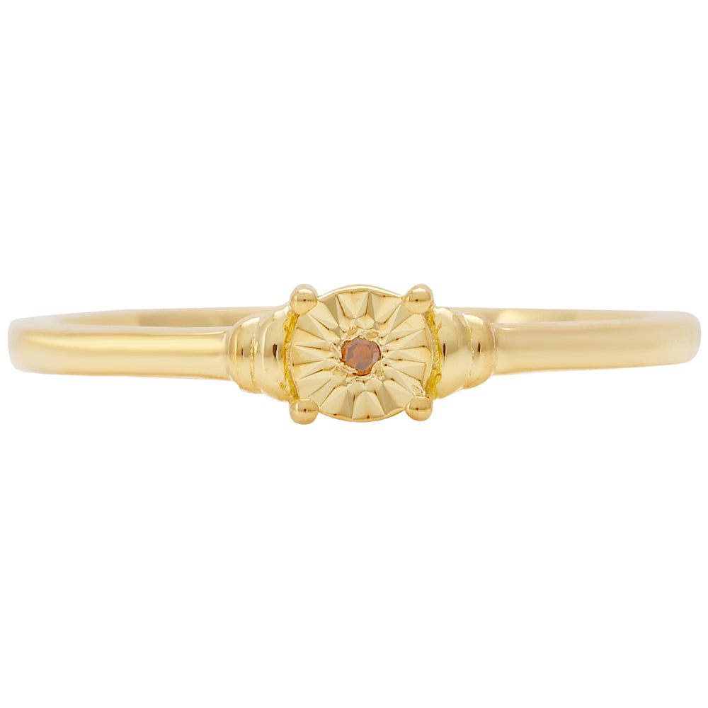 schmuckgarnitur aus Goldplattierte Silber mit rotem Diamant 4 