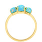 Goldring mit äthiopischem Paraiba-Blauopal