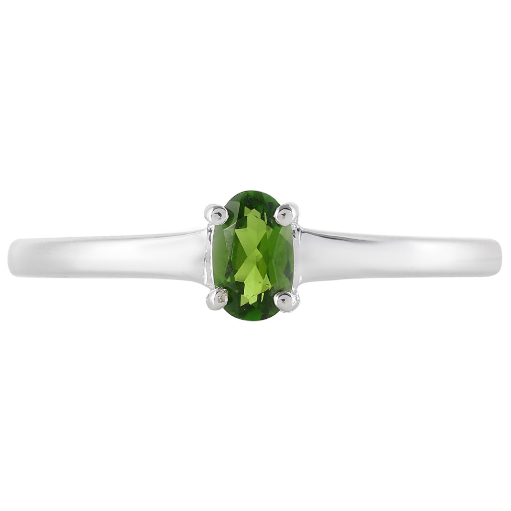 Silberring mit Chromdiopsid 1 