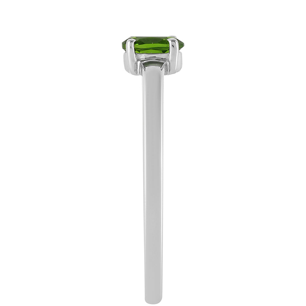 Silberring mit Chromdiopsid 3 