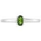 Silberring mit Chromdiopsid