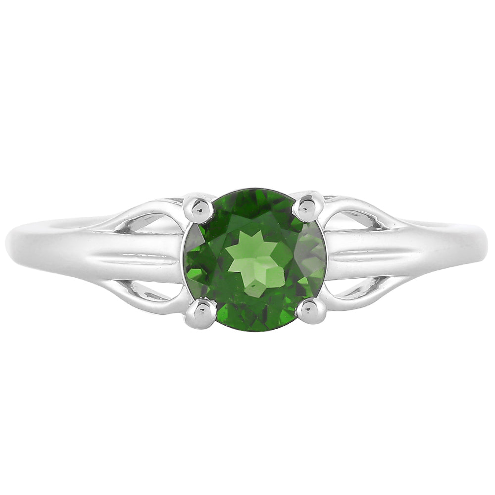 Silberring mit Chromdiopsid 1 