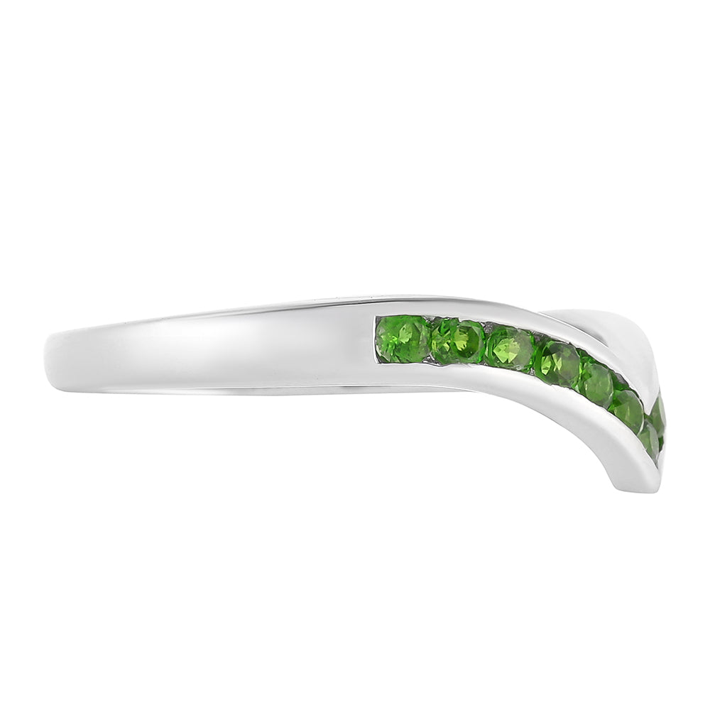 Silberring mit Chromdiopsid 2 