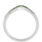 Silberring mit Chromdiopsid