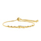 Goldplattiertes Silberarmband mit rotem Diamant und weißem Diamant