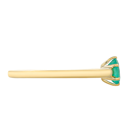 Goldring mit brasilianischem Smaragd