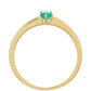 Goldring mit brasilianischem Smaragd