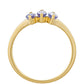 Goldring mit Tansanit - Klasse AAA