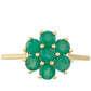 Goldring mit brasilianischem Smaragd