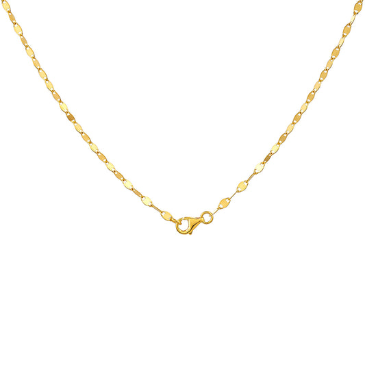 Goldplattierte Silberhalskette