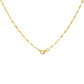 Goldplattierte Silberhalskette
