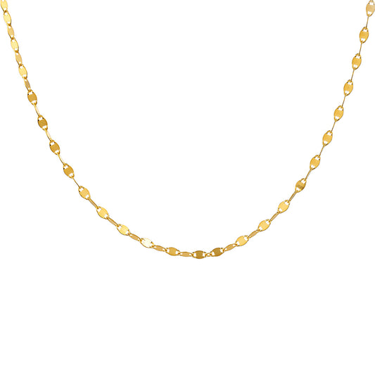 Goldplattierte Silberhalskette