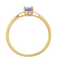 Goldring mit Tansanit - Klasse AAA
