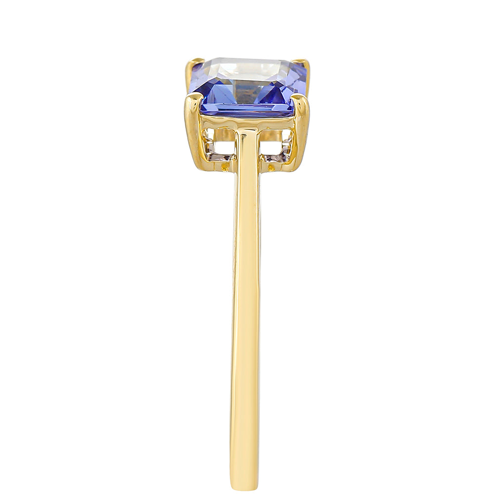 Goldring mit Tansanit - Klasse AAA 3 