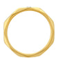Goldplattierter Silberring mit grünem Diamant