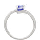 Silberring mit Tansanit - Klasse AAA