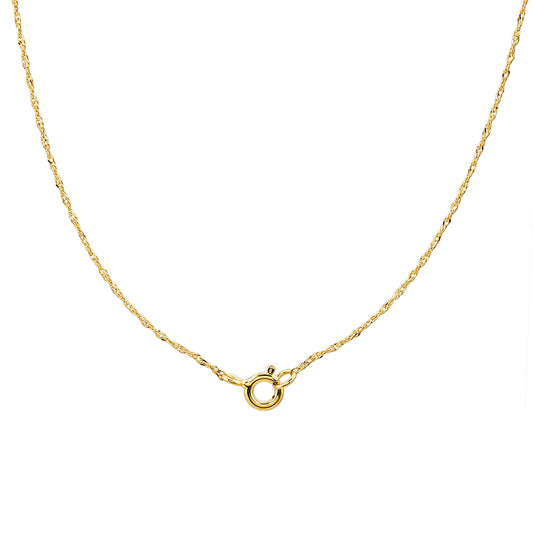 Goldplattierte Silberhalskette
