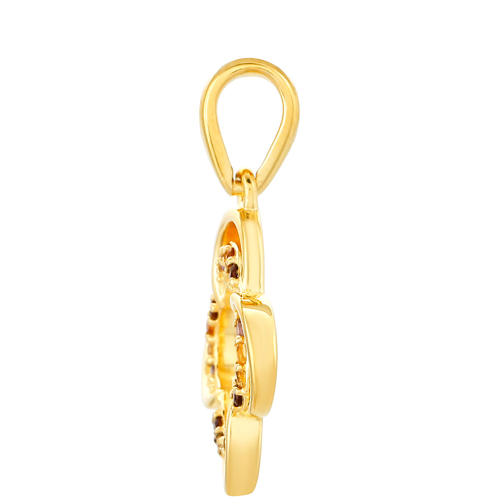 Goldplattierter Silberanhänger mit Amethyst und Citrin aus Madeira 2 
