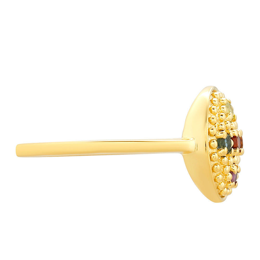 Goldplattierter Silberring mit Amethyst und Citrin aus Madeira 2 