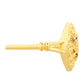 Goldplattierter Silberring mit Amethyst und Citrin aus Madeira