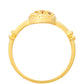 Goldplattierter Silberring mit Amethyst und Citrin aus Madeira