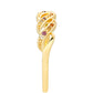 Goldplattierter Silberring mit Amethyst und Citrin aus Madeira