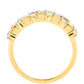 Goldplattierter Silberring mit Amethyst und Zitrin