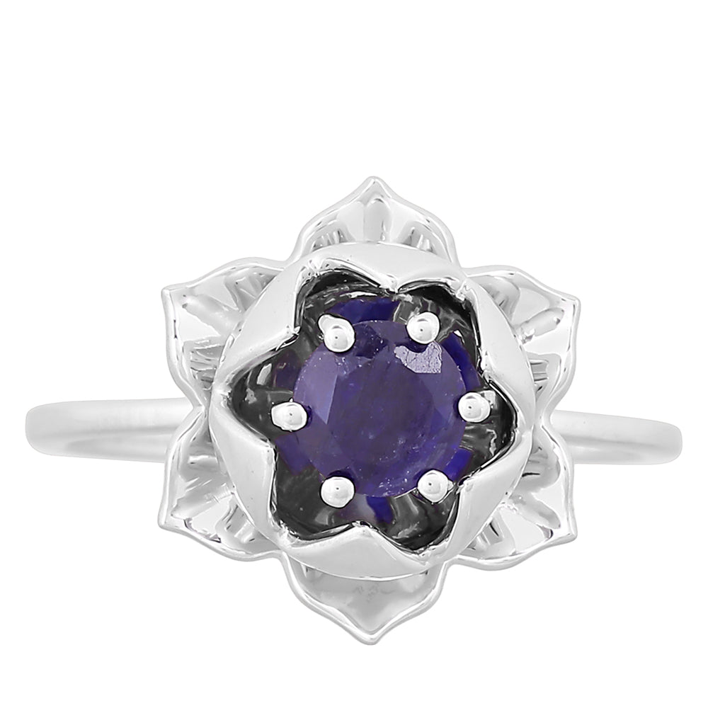 Silberring mit Thai Saphir