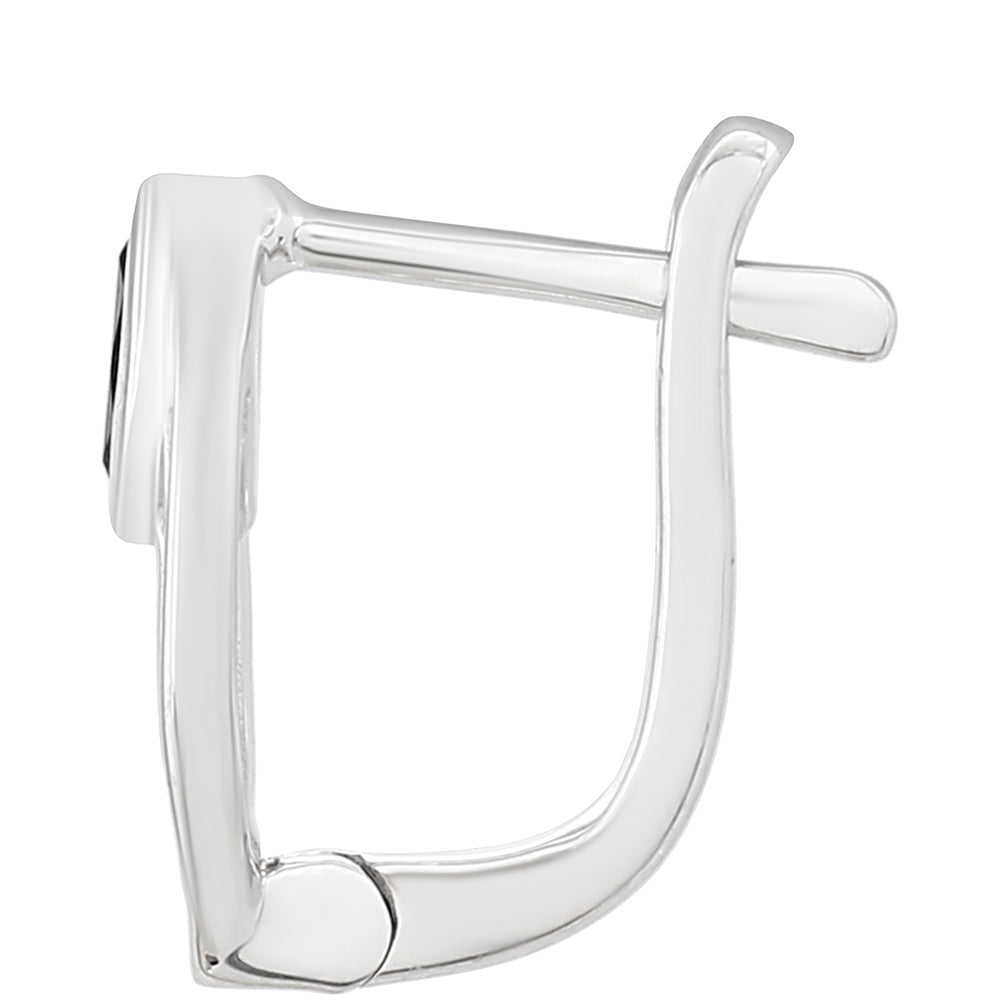 Silberohrringe mit Thai Saphir 2 