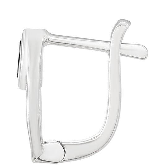 Silberohrringe mit Thai Saphir