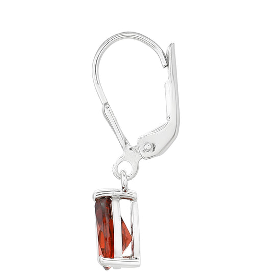 Silberohrringe mit Granat