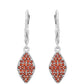 Silberohrringe mit Granat