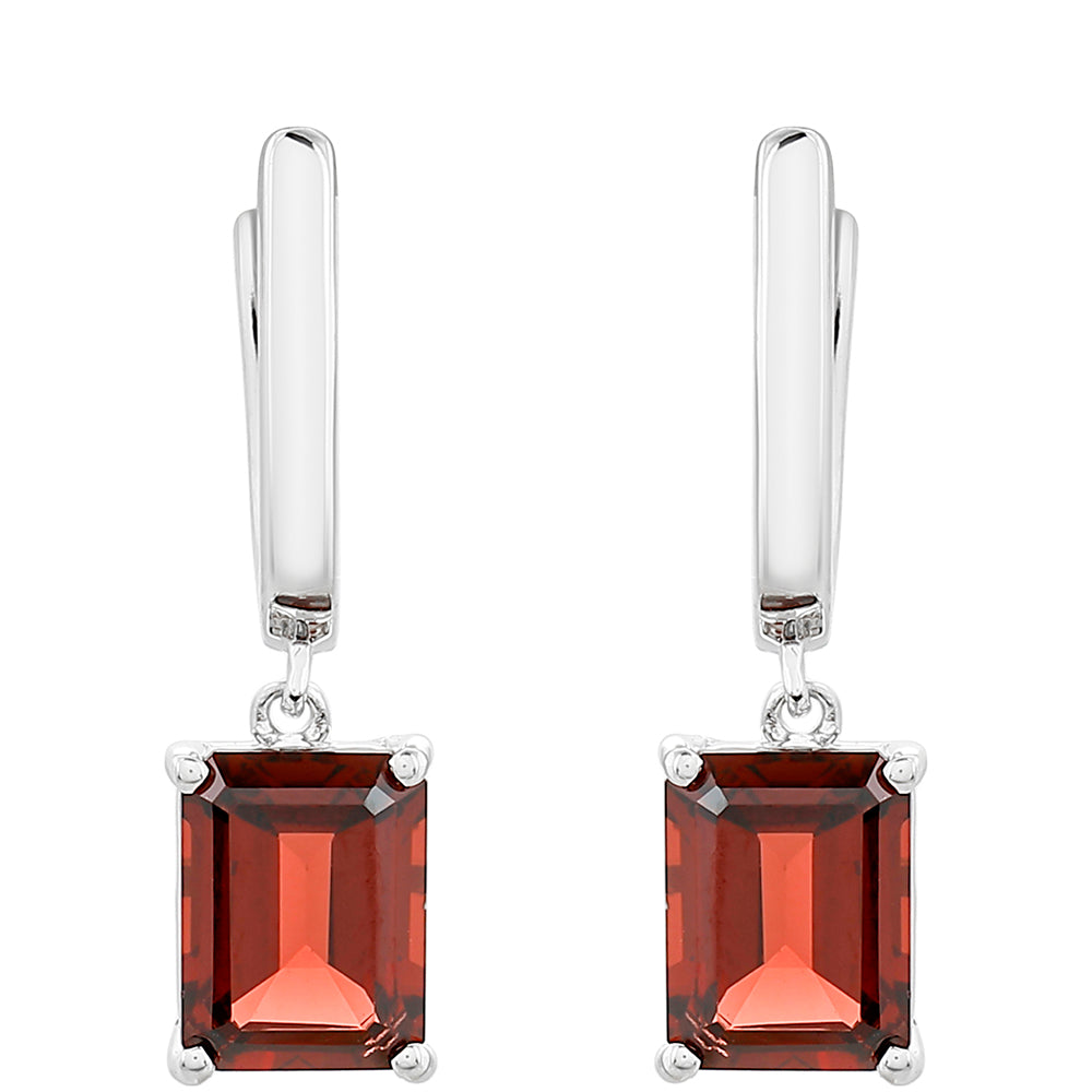 Silberohrringe mit Granat