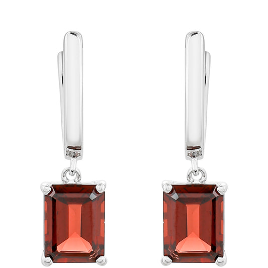 Silberohrringe mit Granat